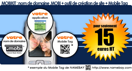 nom de domaine .MOBI + mobi site builder + outil de test