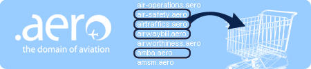 nom de domaine .AERO � partir de 40� HT/an