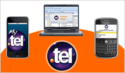 applications .TEL pour iPhone, Blackberry et Outlook 