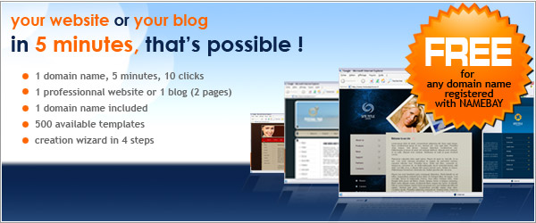 domain name and website creation