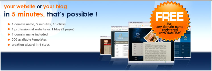 domain name and website creation