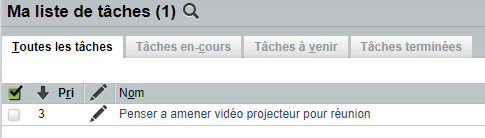 liste de tâches